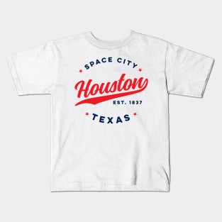 Houston Space City Texas Vintage USA Kids T-Shirt